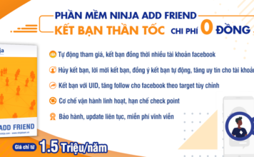 Phần mềm ninja addfriend