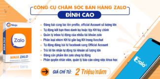 phần mềm chăm sóc bán hàng zalo