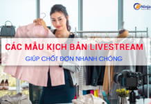 Mẫu kịch bản livestream quần áo giúp chốt đơn mỏi tay