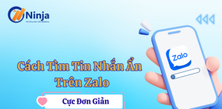 Tìm tin nhắn ẩn trên zalo