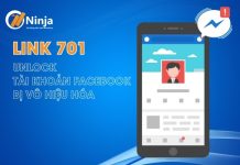 Link 701 - Mở khóa tài khoản Facebook bị vô hiệu hóa